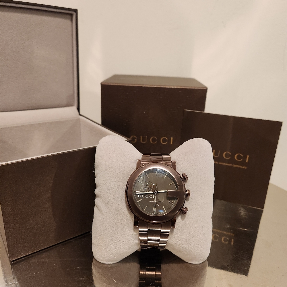 Gucci mens chronograph watch
